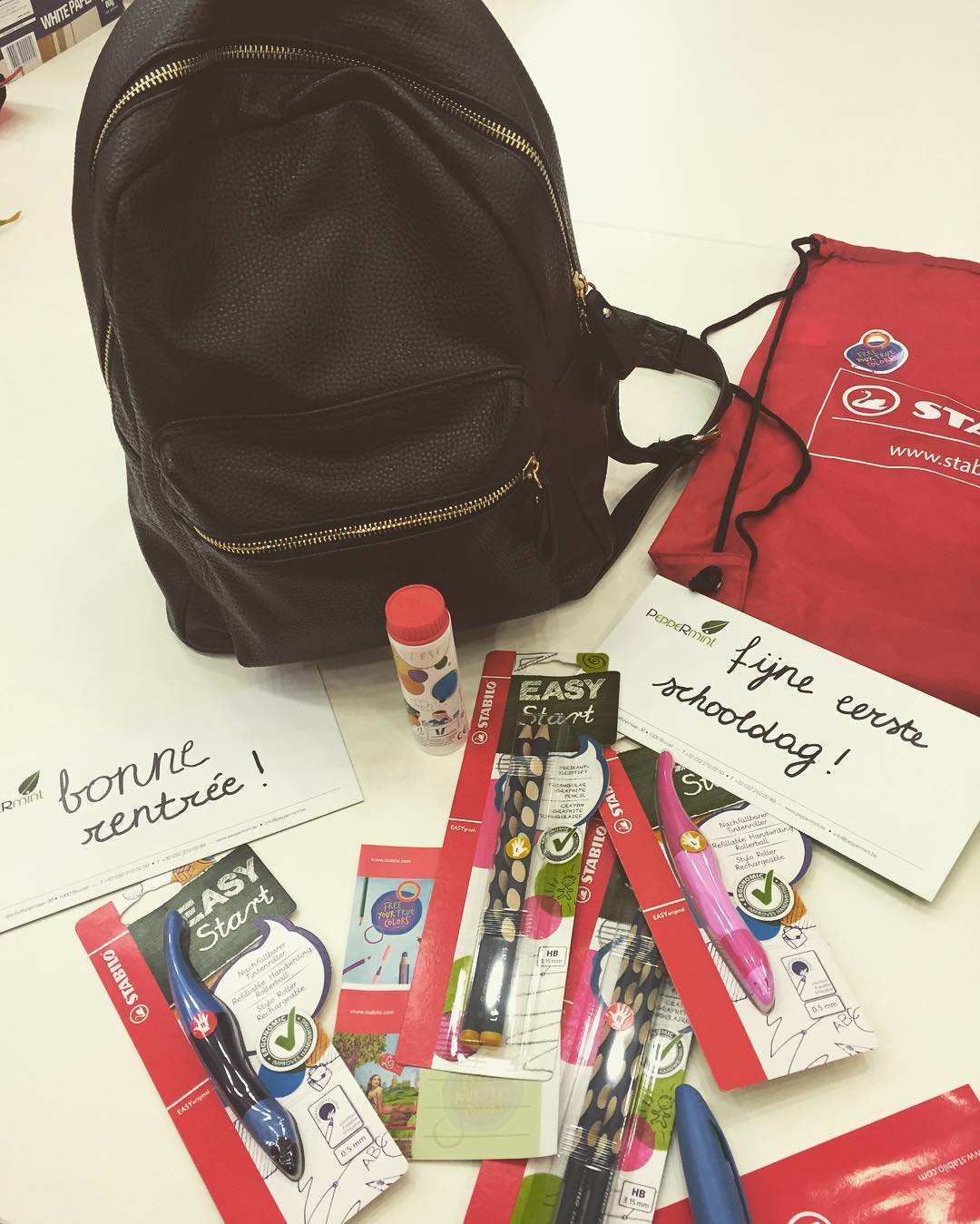 Let the new school year begin! 😇😵 #stabilo #easystart